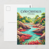 Caño Cristales Colombia Briefkaart (Voorkant / Achterkant)
