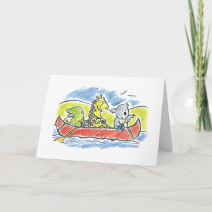 Cano-kaart met gevouwen voorzijde en vriendjes van kaart