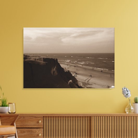 Canoa Quebrada - falésia1 Canvas Afdruk (Insitu (Woonkamer))