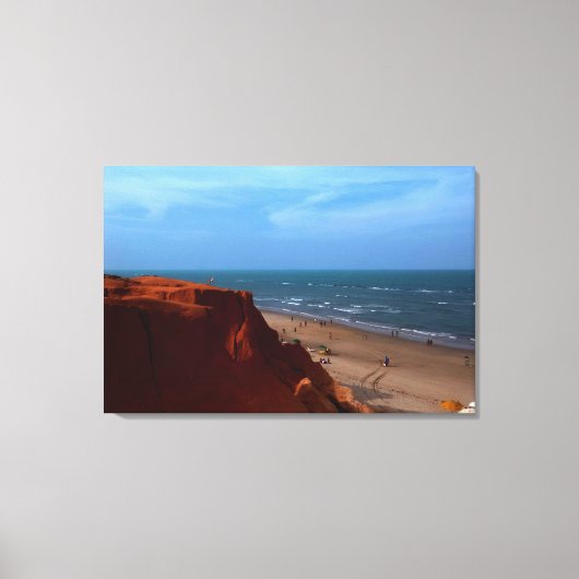 Canoa Quebrada - falésia Canvas Afdruk (Voorkant)