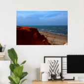 Canoa Quebrada - falésia Poster (Thuiskantoor)