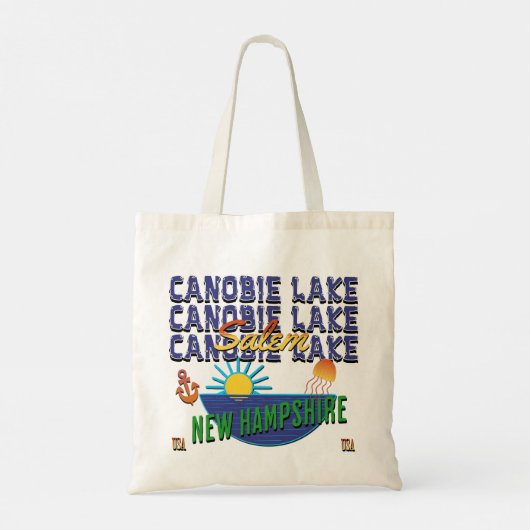Canobie Lake, New Hampshire Tote Bag (Achterkant)