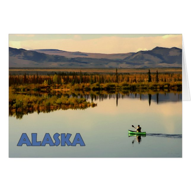 Canoe Alaska (Voorkant Horizontaal)