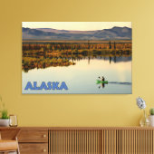 Canoe Alaska Canvas Afdruk (Insitu (Woonkamer))