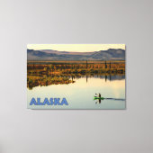 Canoe Alaska Canvas Afdruk (Voorkant)