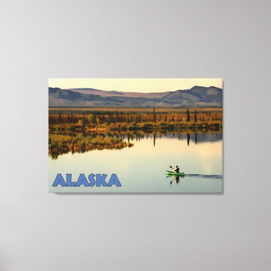 Canoe Alaska Canvas Afdruk (Voorkant)
