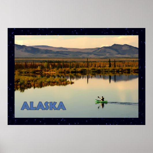 Canoe Alaska Poster (Voorkant)