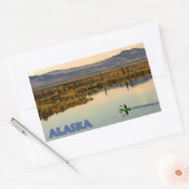 Canoe Alaska Rechthoekige Sticker (Envelop)