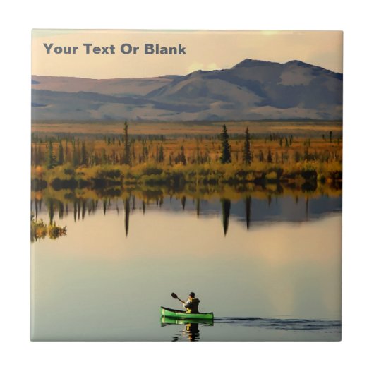 Canoe Alaska Tegeltje (Voorkant)