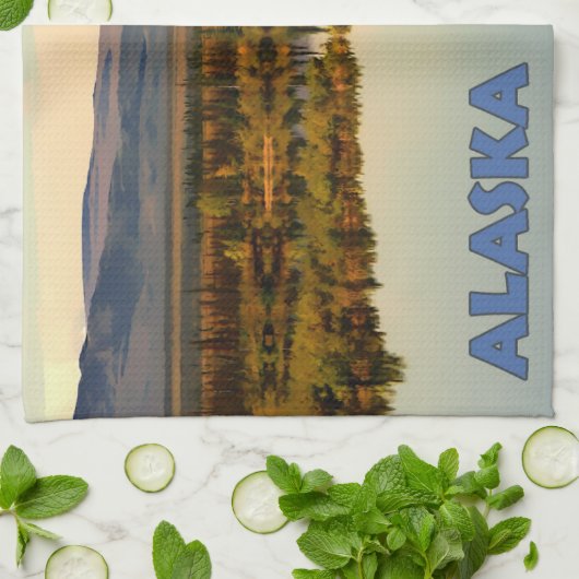 Canoe Alaska Theedoek (Gevouwen)