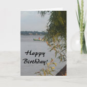 Canoe Birthday Card Kaart (Voorkant)