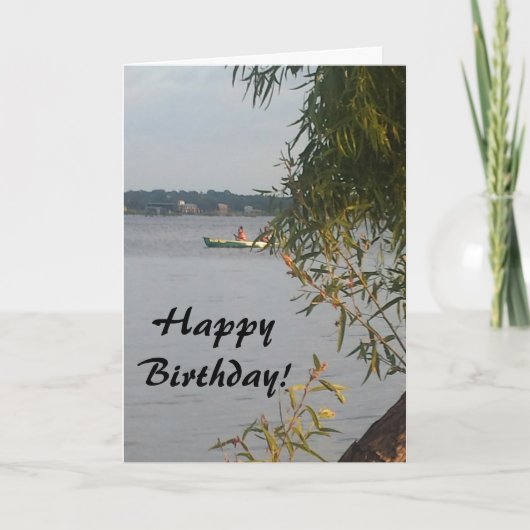 Canoe Birthday Card Kaart (Voorkant)