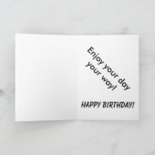 Canoe Birthday Card Kaart (Binnen)