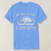 Canoe Canoeing Funny Mannen Vrouwen Kinderen T-shirt (Design voorkant)