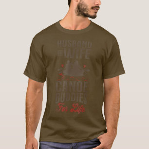 Canoe Canoeing huwelijkshuwelijk tussen Vintages e T-shirt