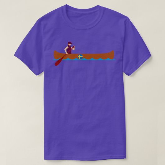 Canoe Canoeing Sweden Funny Gift Idea T-shirt (Design voorkant)
