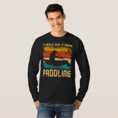 Canoe Canoeings  Retro ik kan een goede Pa gebruik T-shirt (Voorkant volledig)