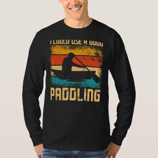Canoe Canoeings  Retro ik kan een goede Pa gebruik T-shirt (Voorkant)