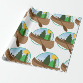 Canoe Circle Cadeaupapier (Uitgerold)