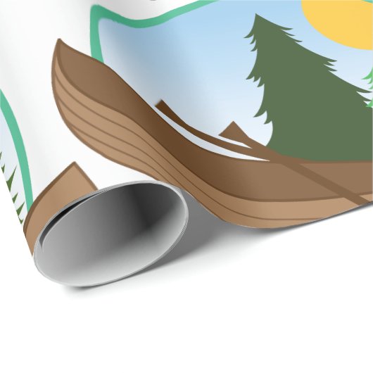 Canoe Circle Cadeaupapier (Rol Hoek)