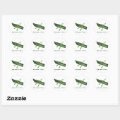 Canoe Club Design Ronde Sticker (Vel)
