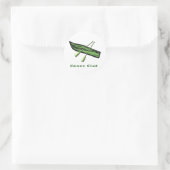 Canoe Club Design Ronde Sticker (Tas)
