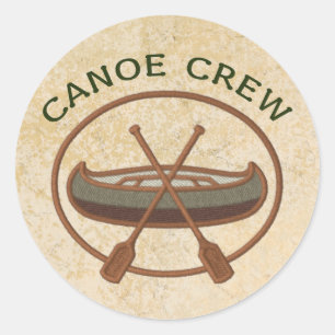 Canoe Crew Canoeings-sport Ronde Sticker