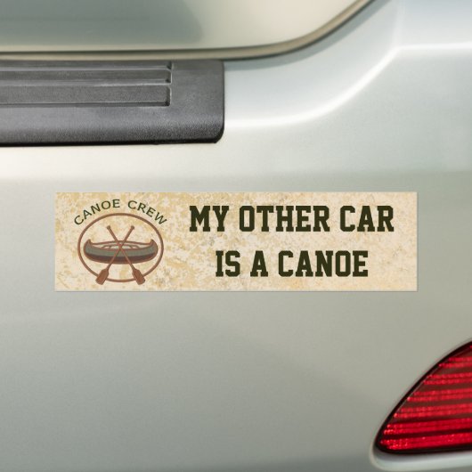 Canoe Crew Mijn andere auto is een kano Bumpersticker (Op auto)