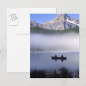 Canoe fish Waterhowl Lake, Banff National Briefkaart (Voorkant / Achterkant)