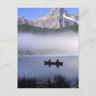 Canoe fish Waterhowl Lake, Banff National Briefkaart