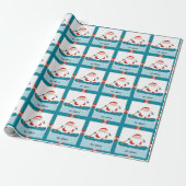 Canoe Kampeer Kerstcadeau Cadeaupapier (Uitgerold)