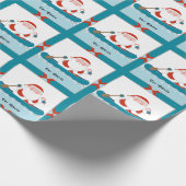 Canoe Kampeer Kerstcadeau Cadeaupapier (Hoek)