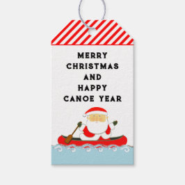Canoe Kayak Camping Kerstmis Cadeaulabel