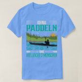 Canoe Kayak Ik hou van paddling en 3 mensen T-shirt (Design voorkant)