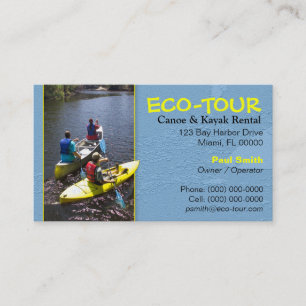 Canoe & Kayak Vaart Bedrijfskaart Visitekaartje