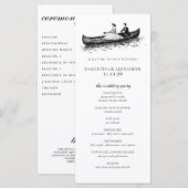 Canoe Koppel Ceremonie Programma (Voorkant / Achterkant)