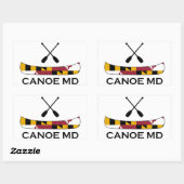 Canoe Maryland Rechthoekige Sticker (Vel)