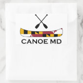 Canoe Maryland Rechthoekige Sticker (Tas)