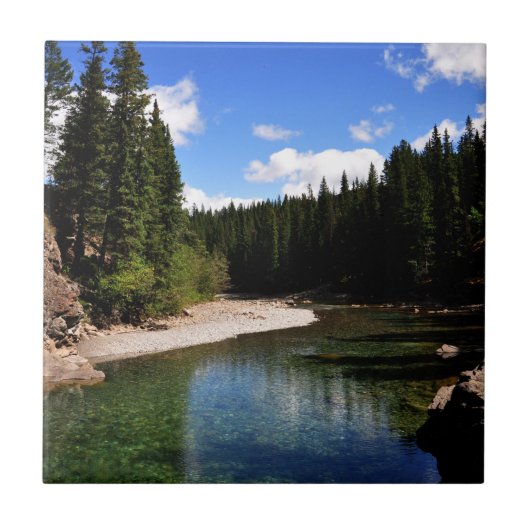 Canoe Meadows Kananaskis Canada Foto Tegeltje (Voorkant)