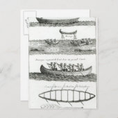 Canoe of the Iroquois Briefkaart (Voorkant / Achterkant)