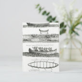 Canoe of the Iroquois Briefkaart (Staand voorkant)