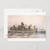 Canoe of the Sandwich Islands. Hawaii. c. 1778 Briefkaart (Voorkant / Achterkant)