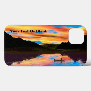 Canoe on Sunset Lake Hoesje-Mate iPhone Case