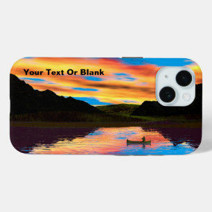 Canoe on Sunset Lake Hoesje-Mate iPhone Case