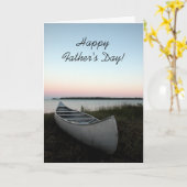 Canoe op dag van de beach Fathers Kaart (Gele Bloem)