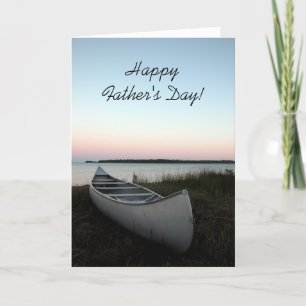 Canoe op dag van de beach Fathers Kaart