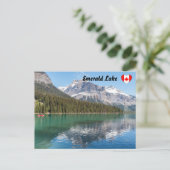Canoe op het beroemde Emerald Lake - Yoho NP, Cana Briefkaart (Staand voorkant)