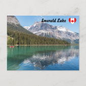 Canoe op het beroemde Emerald Lake - Yoho NP, Cana Briefkaart (Voorkant)