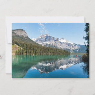 Canoe op het beroemde Emerald Lake - Yoho NP, Cana Kaart
