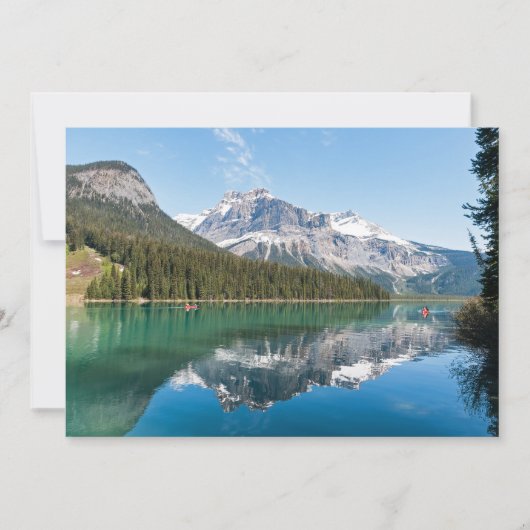 Canoe op het beroemde Emerald Lake - Yoho NP, Cana Kaart (Voorkant)
